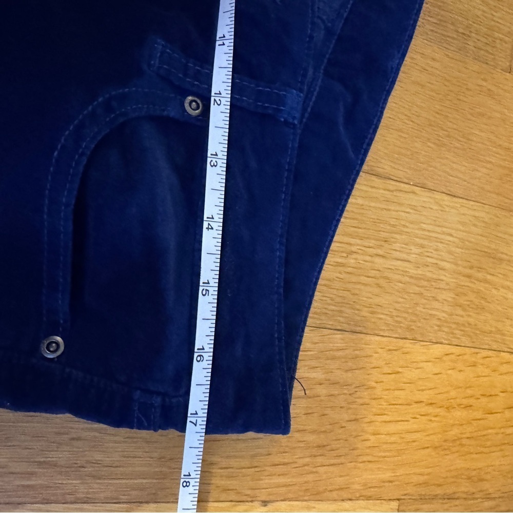 GAP blue velvet pants - Picture 3 of 6